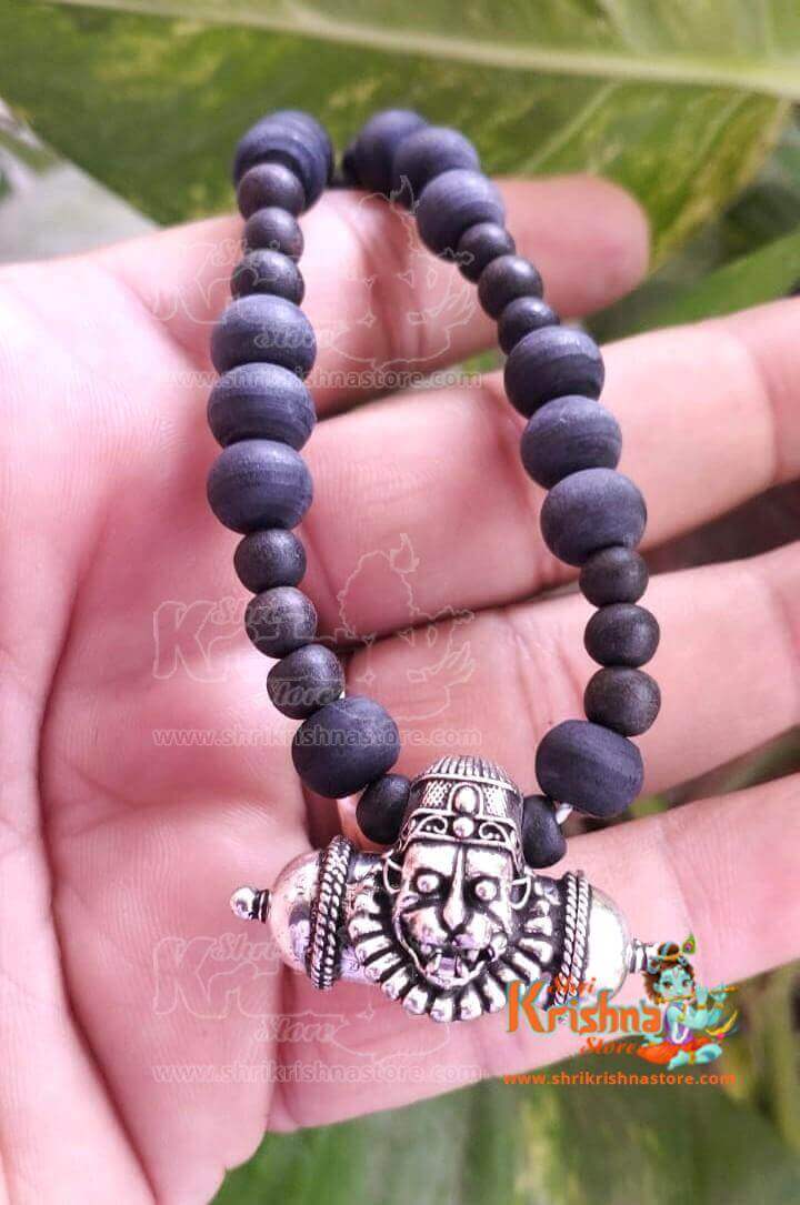 Narasimha Kavach with Shyma Black Original Tulsi Beads Mala