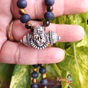 Pure Tulsi with Tiger Ball Special Narasimha Strong Kavach Silver Bracelet