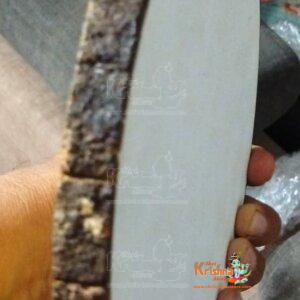 Wooden Slice Digital Oil Painting Printed Photo Frame Shri Premanand ji Maharaj