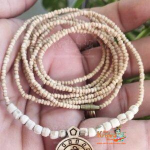 Radha Carved Locket Pure Tulasi Kanthi Mala