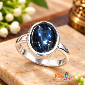 Natural Black Sulemani Hakik Agate Gemstone Ring