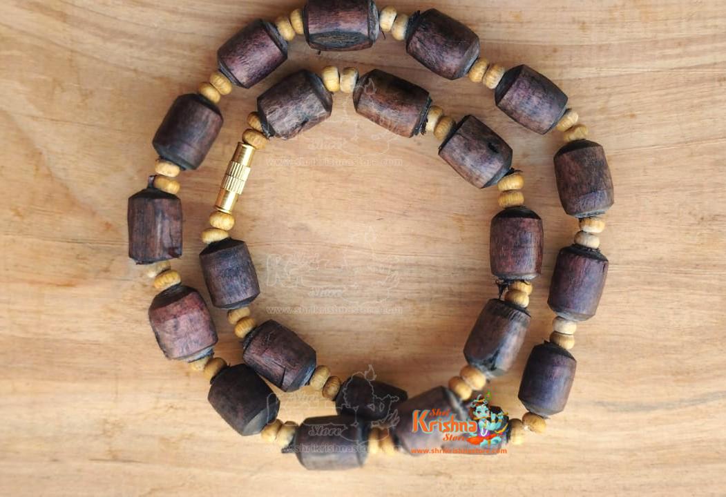 Classical Cylindrical Shaped Shyama Tulsi Kanthi Mala – Premium