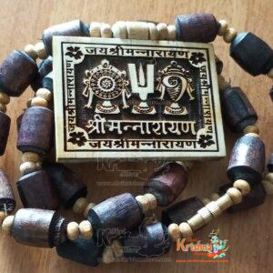 Shriman Narayan Original Tulsi Locket With Shyma Tulsi Beads Mala