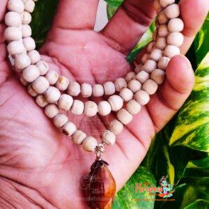 108 + 1 Tulsi Beads Jap Mala for Wearing And Mantra