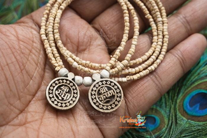 Shri Radha Krishna Tulsi Locket Mala – Double Layer