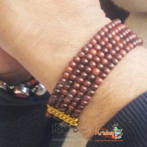Five Layers Pure White Chandan / Sandal Wood Beads Bracelet