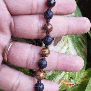 Powerful Krishna Sphatik with Tiger Beads Designed Adjustable Bracelet for Men and Women Spiritual