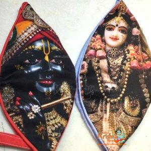 Krishna Flute Digital Printed Japa Jholi Bag-Pack of Two