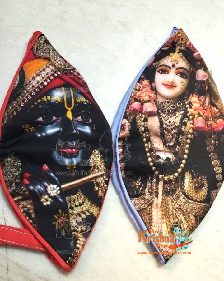 Krishna Flute Digital Printed Japa Jholi Bag-Pack of Two