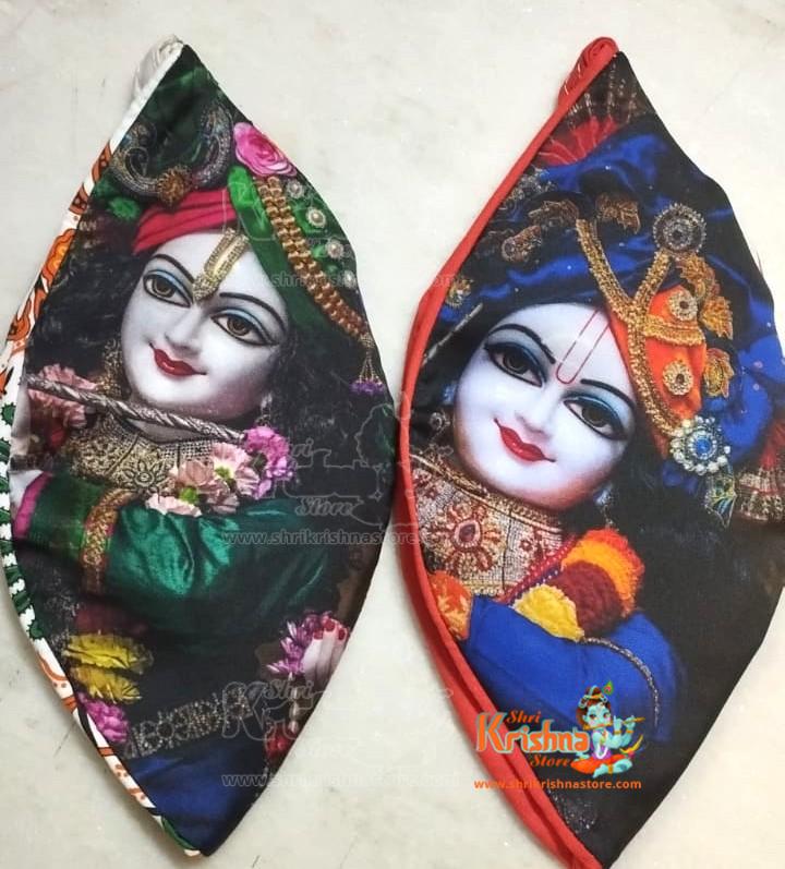 Radha Krishna Digital Printed Japa Jholi Bag-Pack of Two