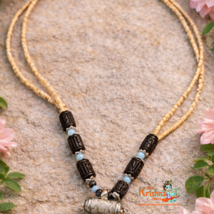 Double layer silver tulsi narshima kavach - Classic