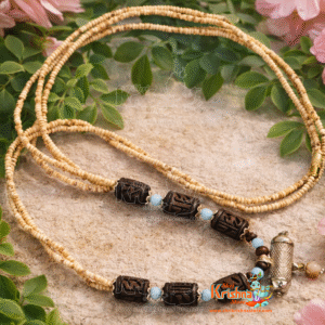 Double layer silver tulsi narshima kavach - Classic