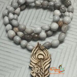 Krishna Pyari Vaijanti beads Mala With Tulsi Locket For Neck – Super Blessed