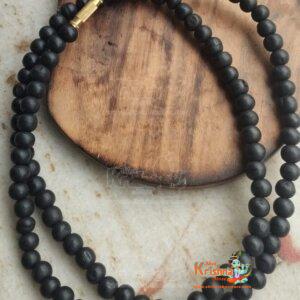 100% Natural Unpolished Karungali Malai / Natural Black Ebony