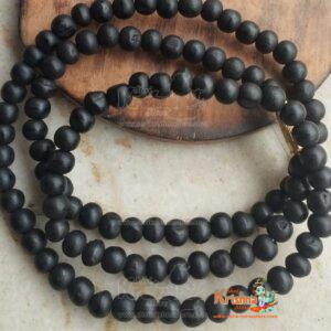 100% Natural Unpolished Karungali Malai / Natural Black Ebony
