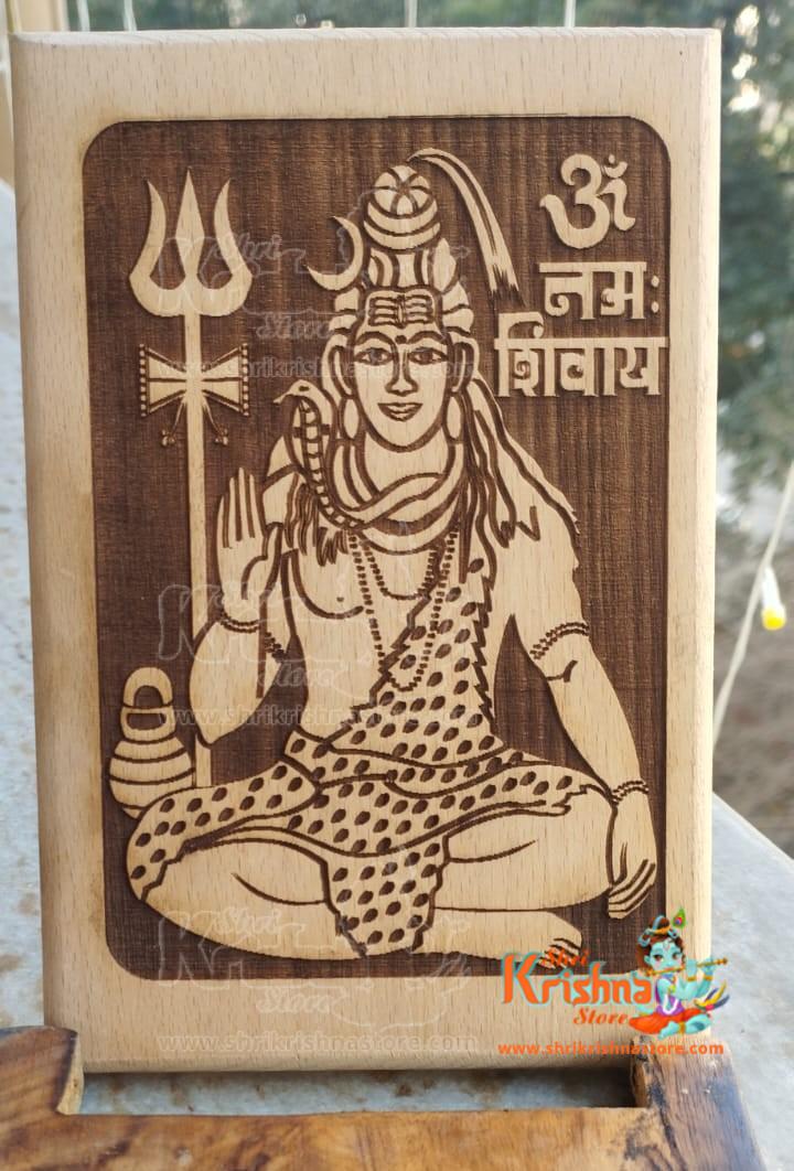 Shiva Wall Decor, Hindu God Statue, Mahadewa Wooden Art