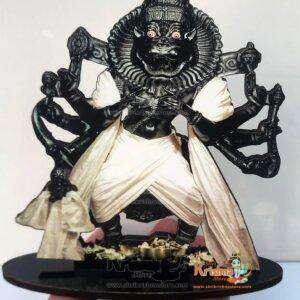 MDF Wood Cutout Narsimha Photo Frame -Pack of Two