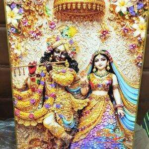 Premanand ji Crystal Wall Photo Frame