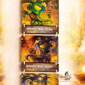 Shree Ganesh Ji Mdf Wall Hanging-Shri Krishna Store