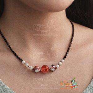 Stone with white Moti Tulsi Kanthi Mala