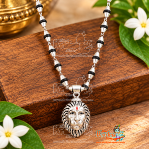 Silver Narasimha Kavach Pendent Tulsi Mala Online