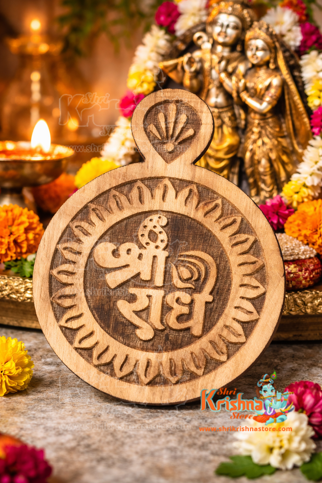 Shri Ram Naam Seva Small Size Kadam Wood