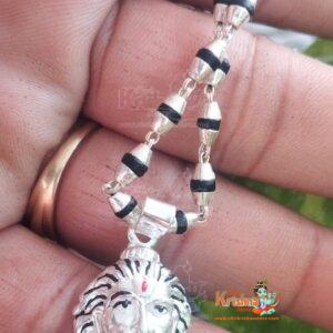 Silver Narasimha Kavach Pendent Tulsi Mala Online