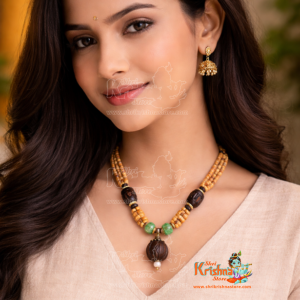 Traditional Look Tulsi Beads Mala