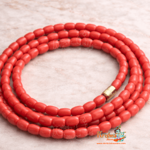 Original Moonga Red Coral Mala in 2 mm Bead Size