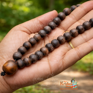 27 + 1 Beads Fine Quality Shayma Black Tulsi Japa Mala – Premium