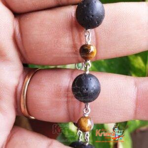 Krishna Sphatic With Tiger Balls Designed Bracelet – Classic