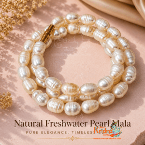 Natural fresh water pearl mala
