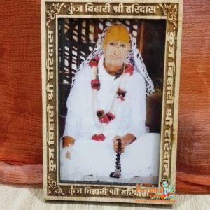 Kunj Bihari Shri Haridas Wooden Photo Frame