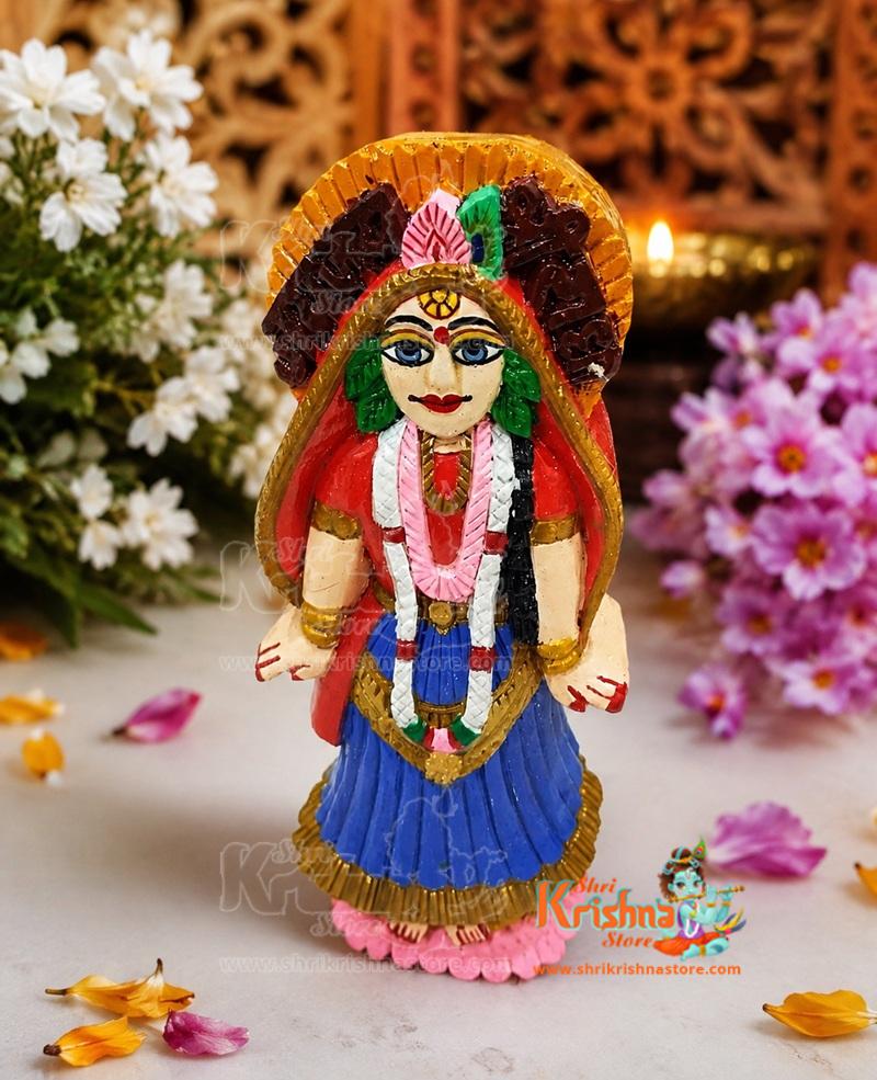 Kadam Wood handmade Painted Bridge Ki RadhaRani