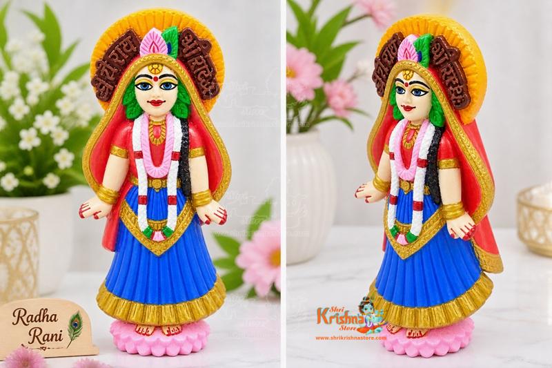 Kadam Wood handmade Painted Bridge Ki RadhaRani