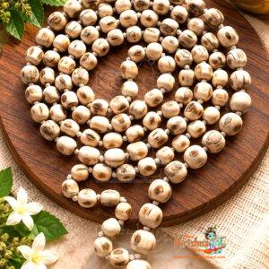 Mridang Design Handmade Tulsi Beads Chanting Mala